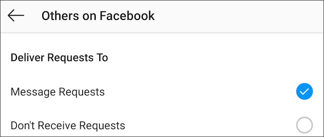 Отключение сообщений незнакомцев из Facebook