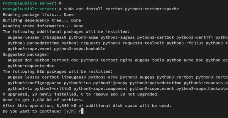 Установка certbot