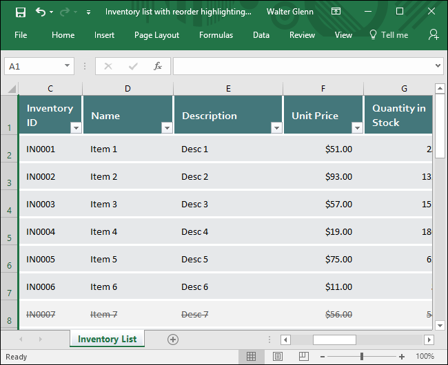 Как закрепить строки и столбцы в Excel