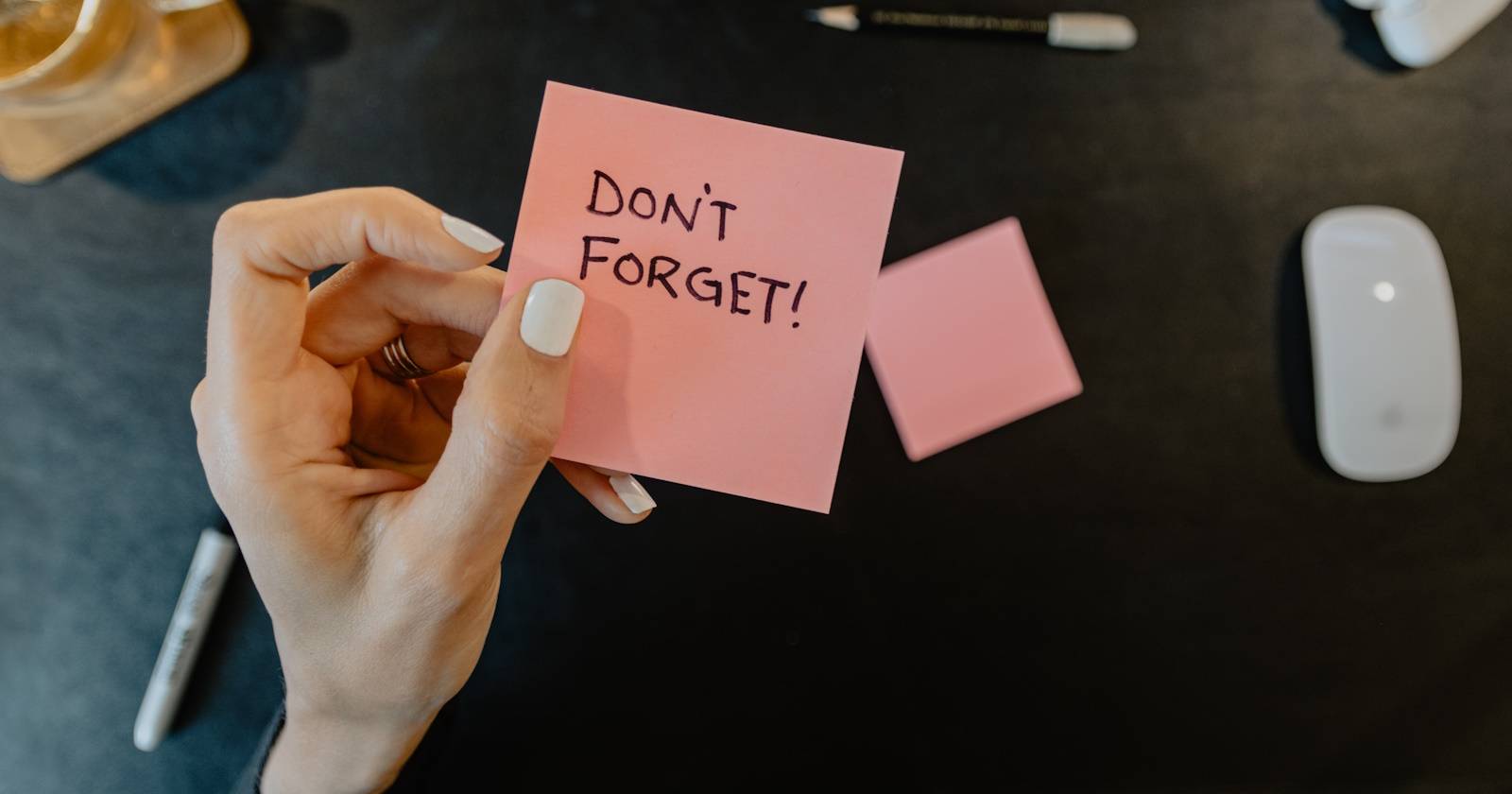 Напоминание на стикере