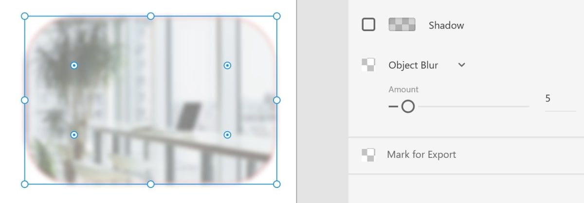 Добавление эффекта размытия изображению