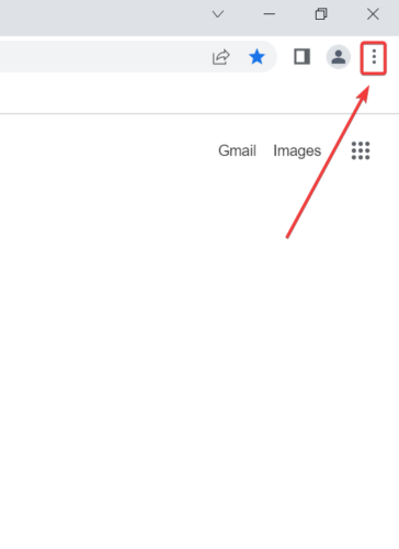 Кнопка настроек Chrome
