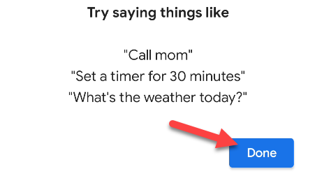 Нажмите «Готово».
