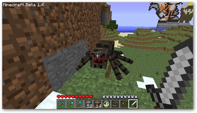 Паук из Minecraft