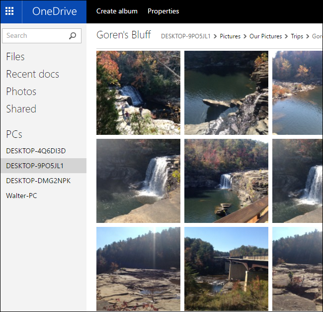 Превью изображений и видео через Fetch в OneDrive