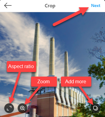 Edit the image and click 