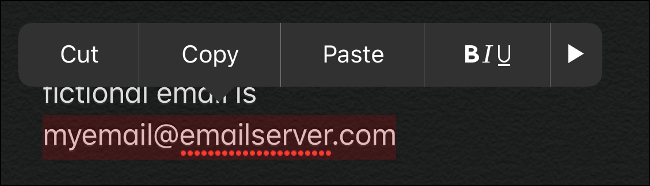 Выделение email двойным тапом в iOS 13