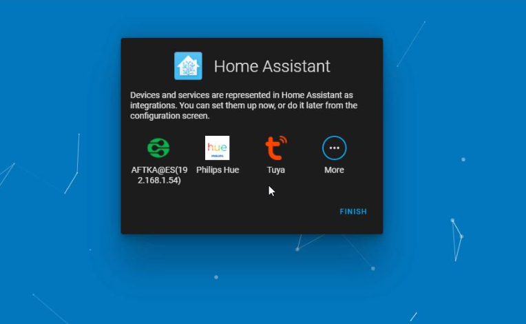 smart home devices automatically recognized by home assistant