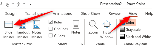 Режим образца слайдов