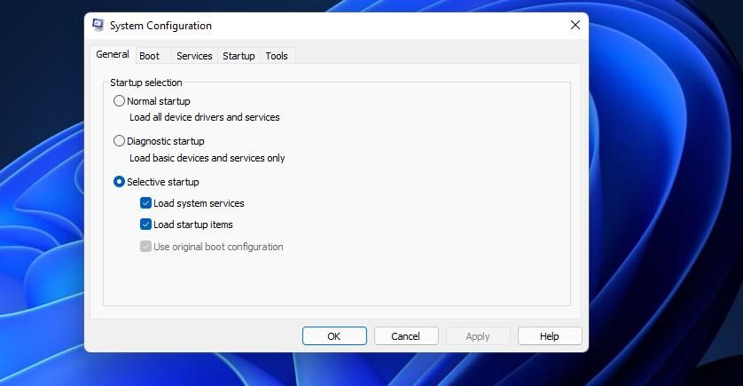 Флажок «Загружать элементы автозагрузки» в msconfig