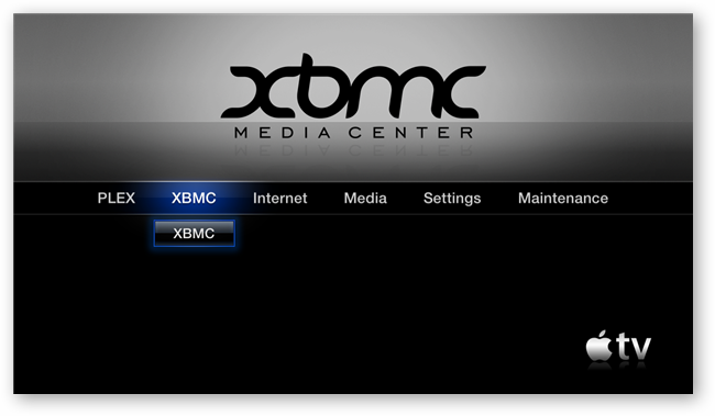 XBMC на Apple TV после установки