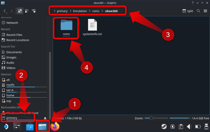 To find the Xbox roms folder select your SD card and then go to Emulation > Roms > Xbox360 > Roms.