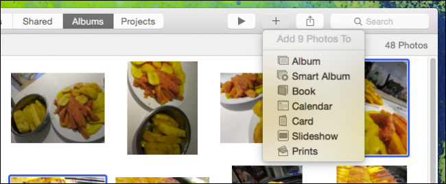 Кнопка плюс для создания проекта