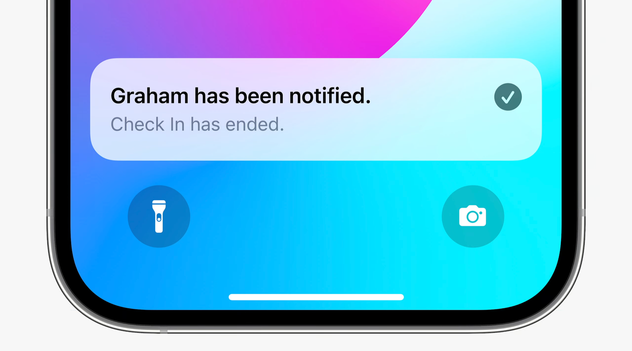Уведомление о прибытии через Check In