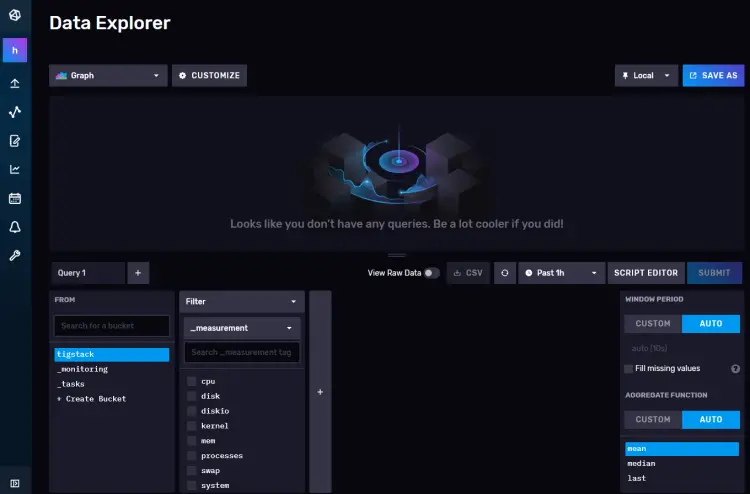 Data Explorer InfluxDB