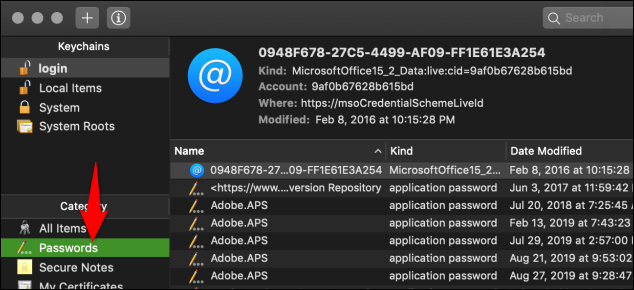Keychain Access for Wi-Fi Passwords