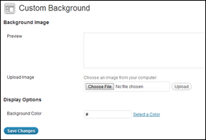 Скриншот: раздел «Внешний вид» с базовыми опциями темы