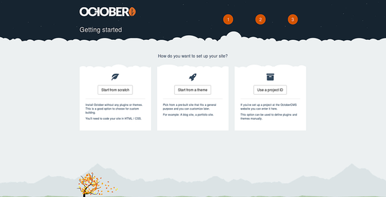 Начало работы с OctoberCMS