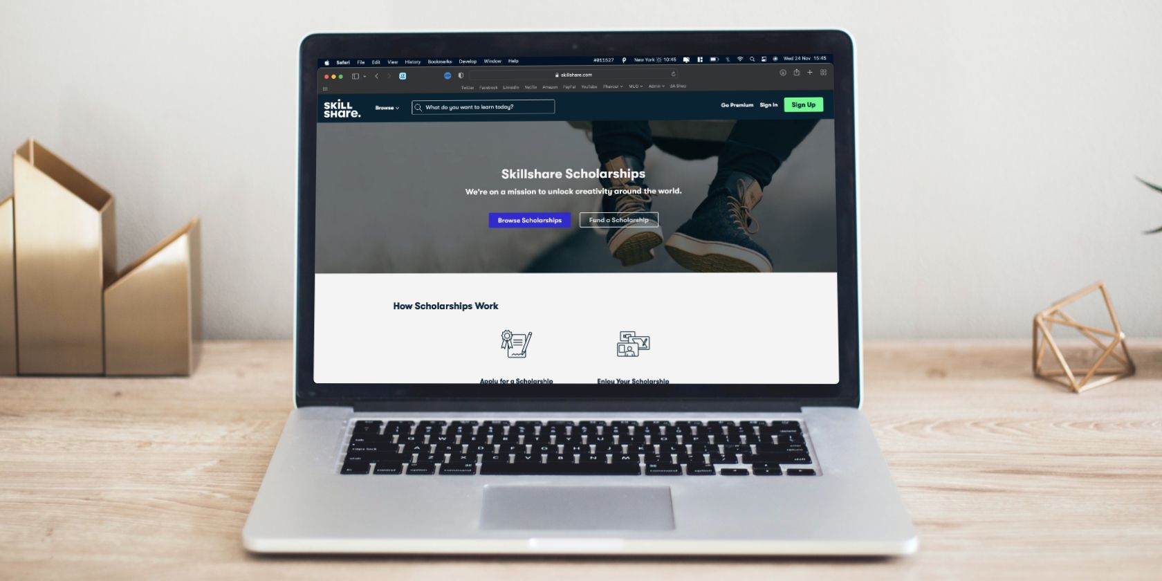 Как подать заявку на стипендию Skillshare