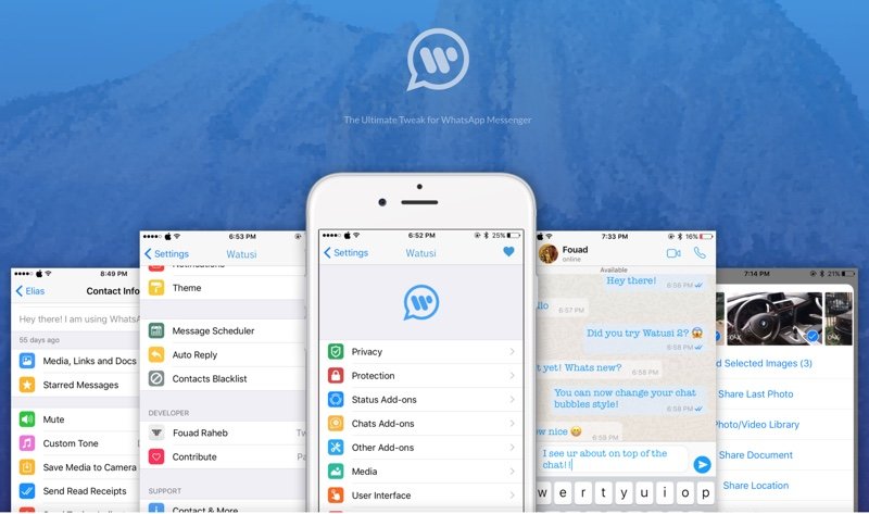 Watusi установлен как отдельный экземпляр WhatsApp