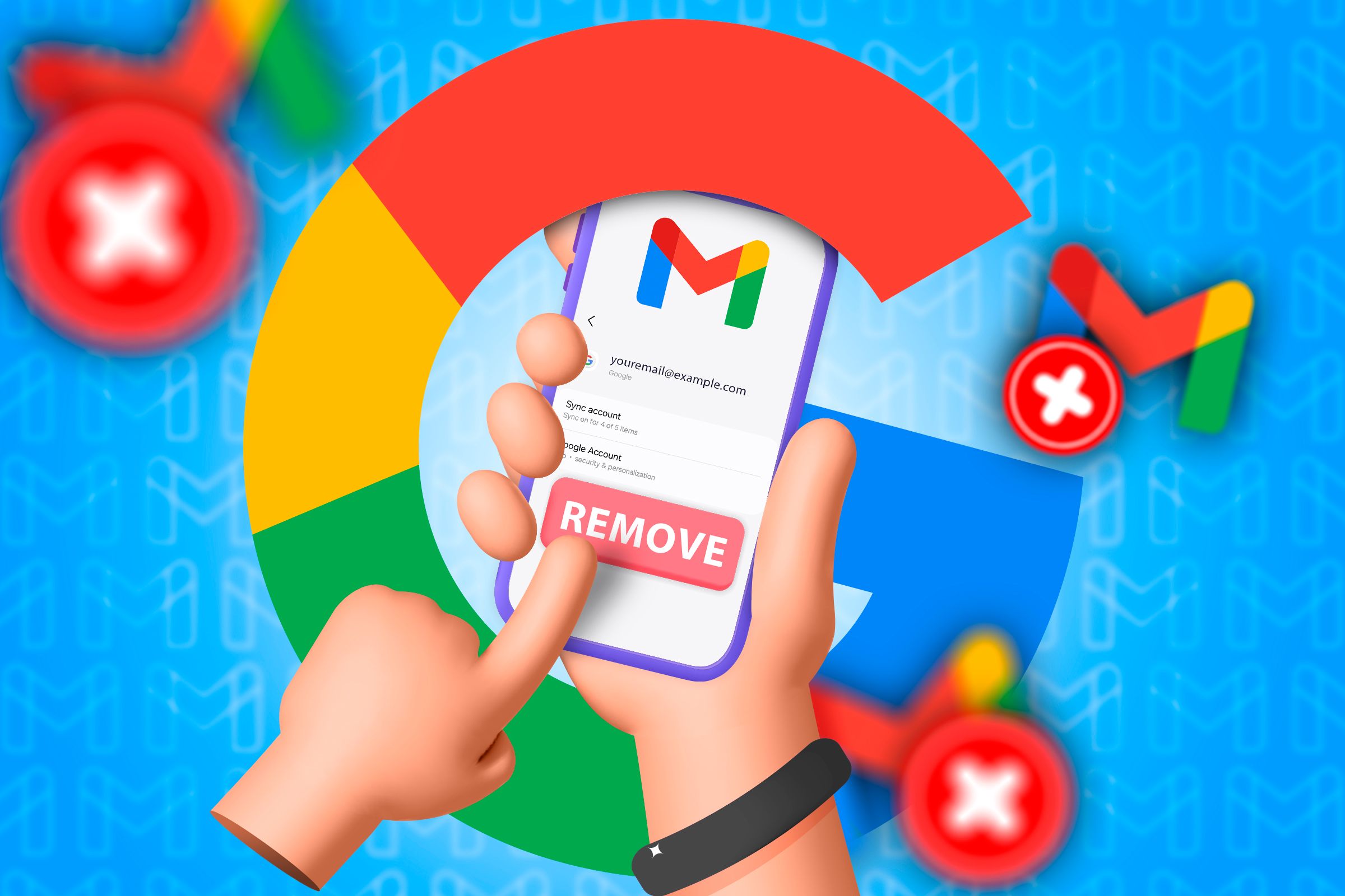 Удаление Gmail с Android — отключение и удаление