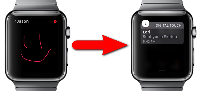 Как отправить Digital Touch с Apple Watch