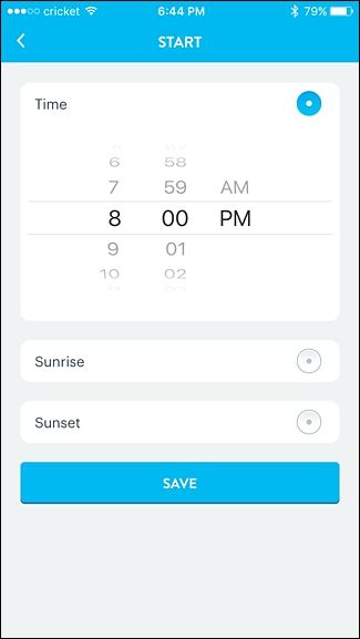 Экран повторений расписания — выбор дней недели