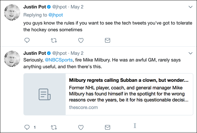 Пример твита с провокационным мнением