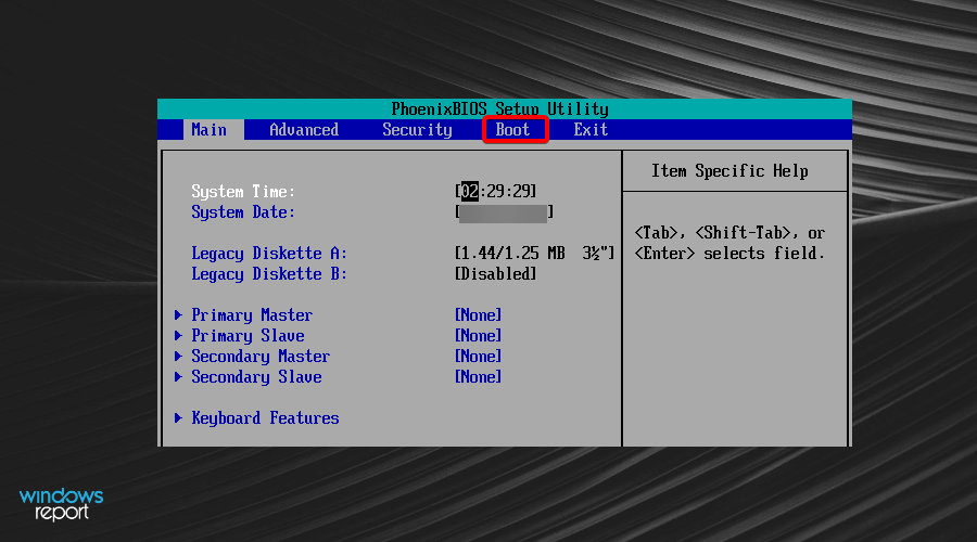 Вкладка Boot в BIOS Biostar