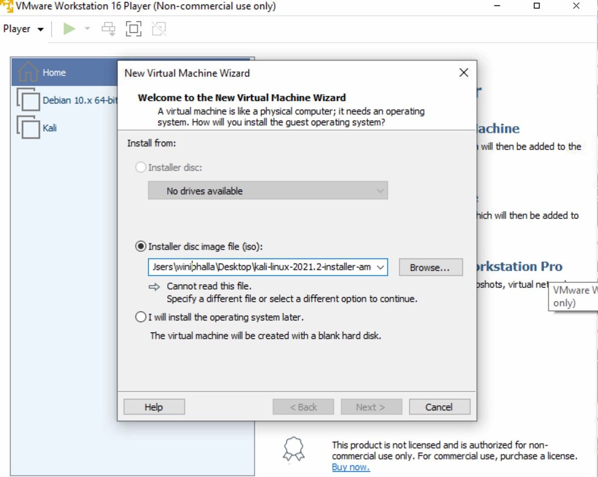 Сообщение об ошибке распознавания образа
