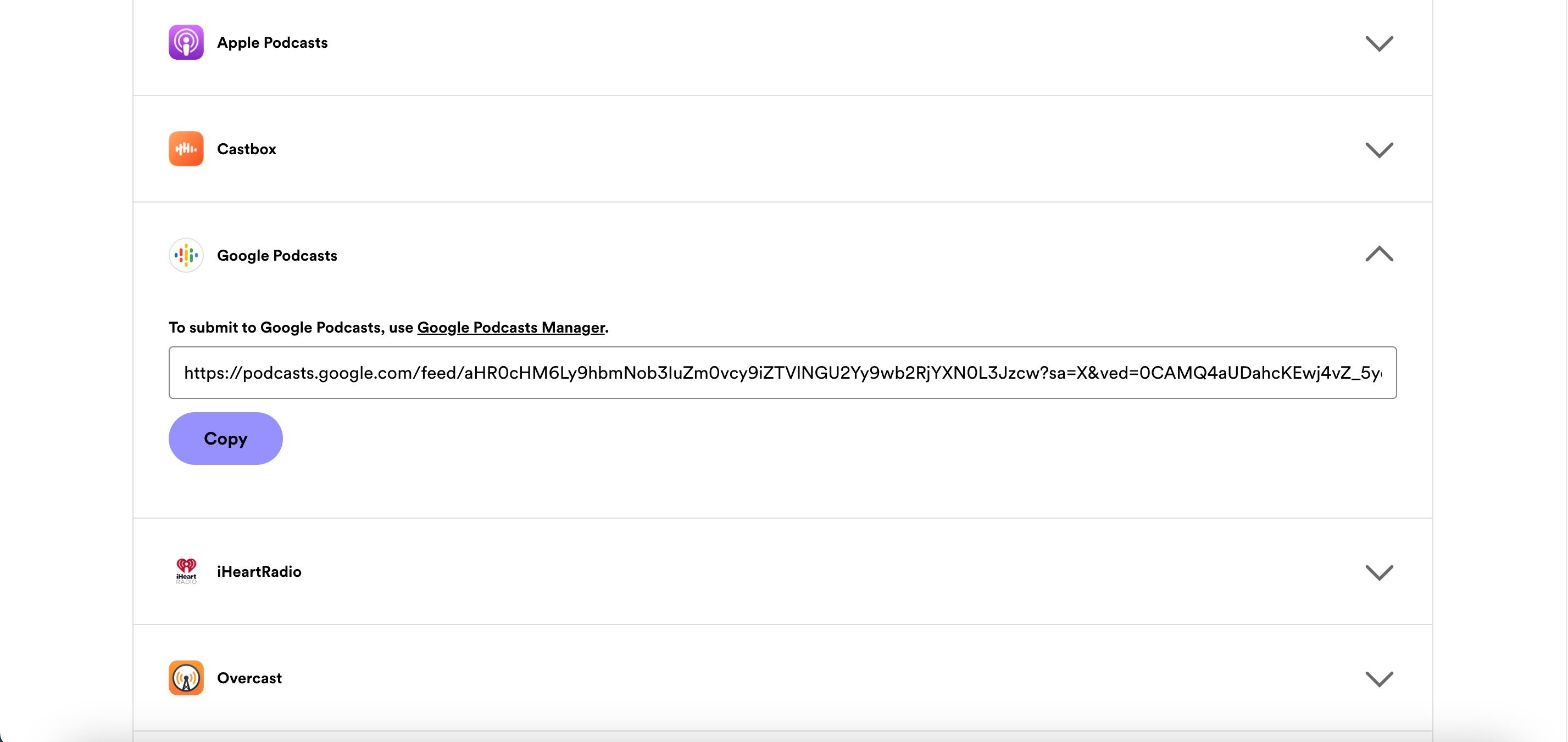 Как скопировать ссылку в Spotify for Podcasters