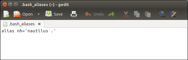 Файл с алиасами в конфигурации shell