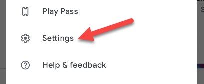 Выберите «Настройки»