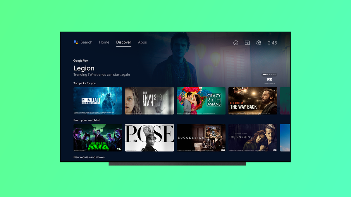 Настройка главного экрана Android TV