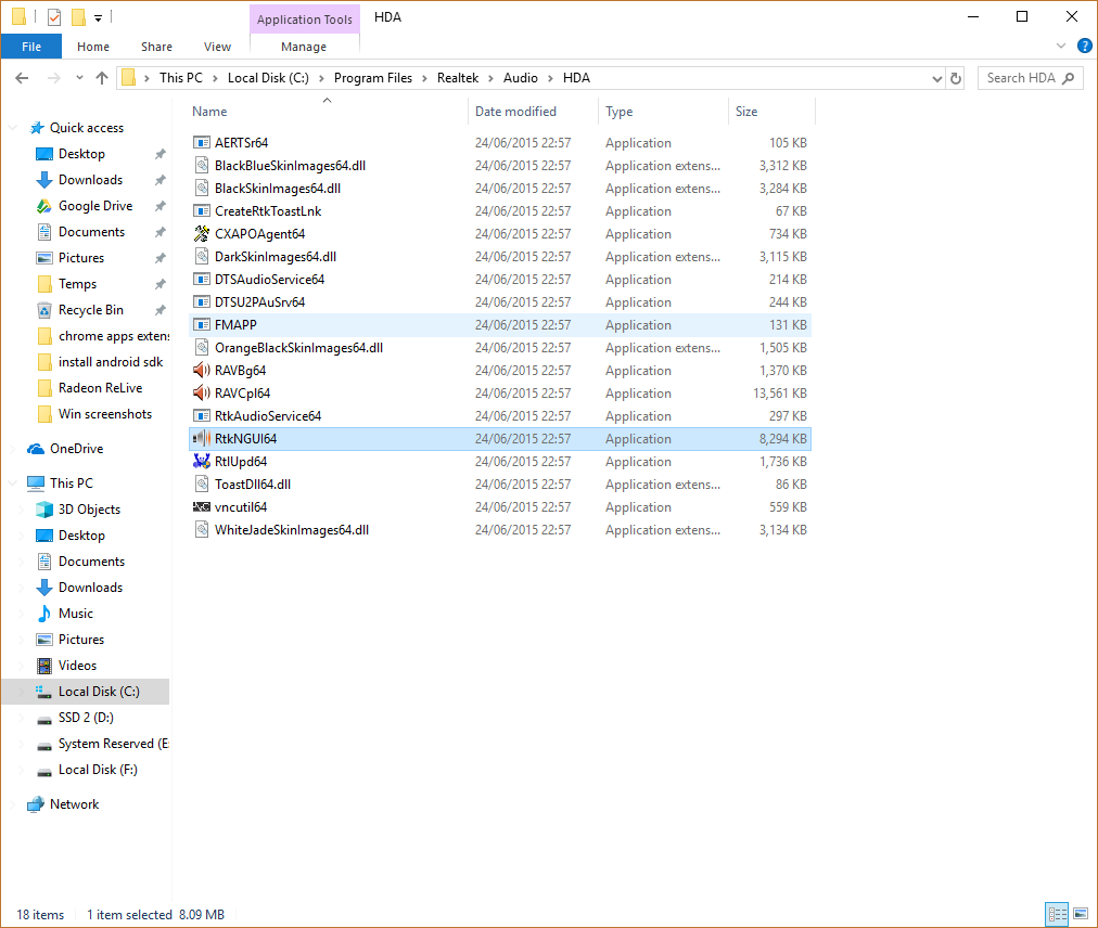 окно RtkNGUI64 в каталоге Program Files