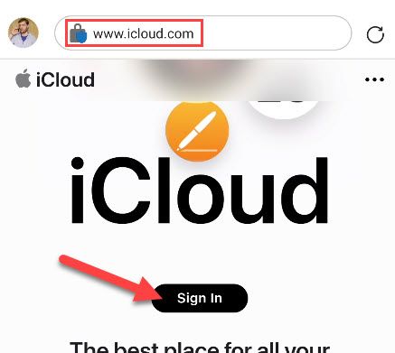 Перейдите на icloud.com и войдите для доступа к фото с iPhone.
