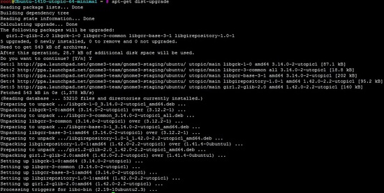 apt-get upgrade