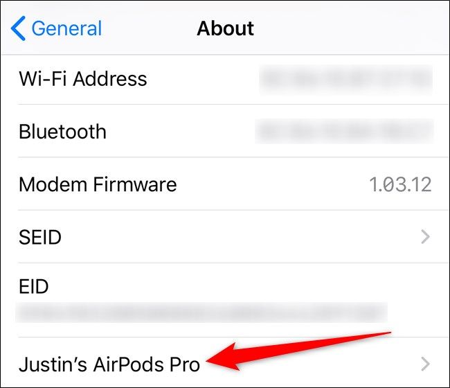 Apple iPhone Tap AirPods Option