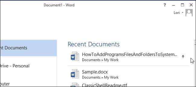 Документ закреплён в списке