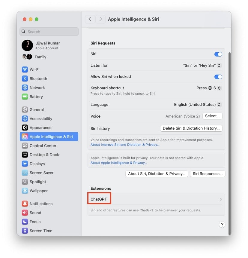 chatgpt with apple intelligence