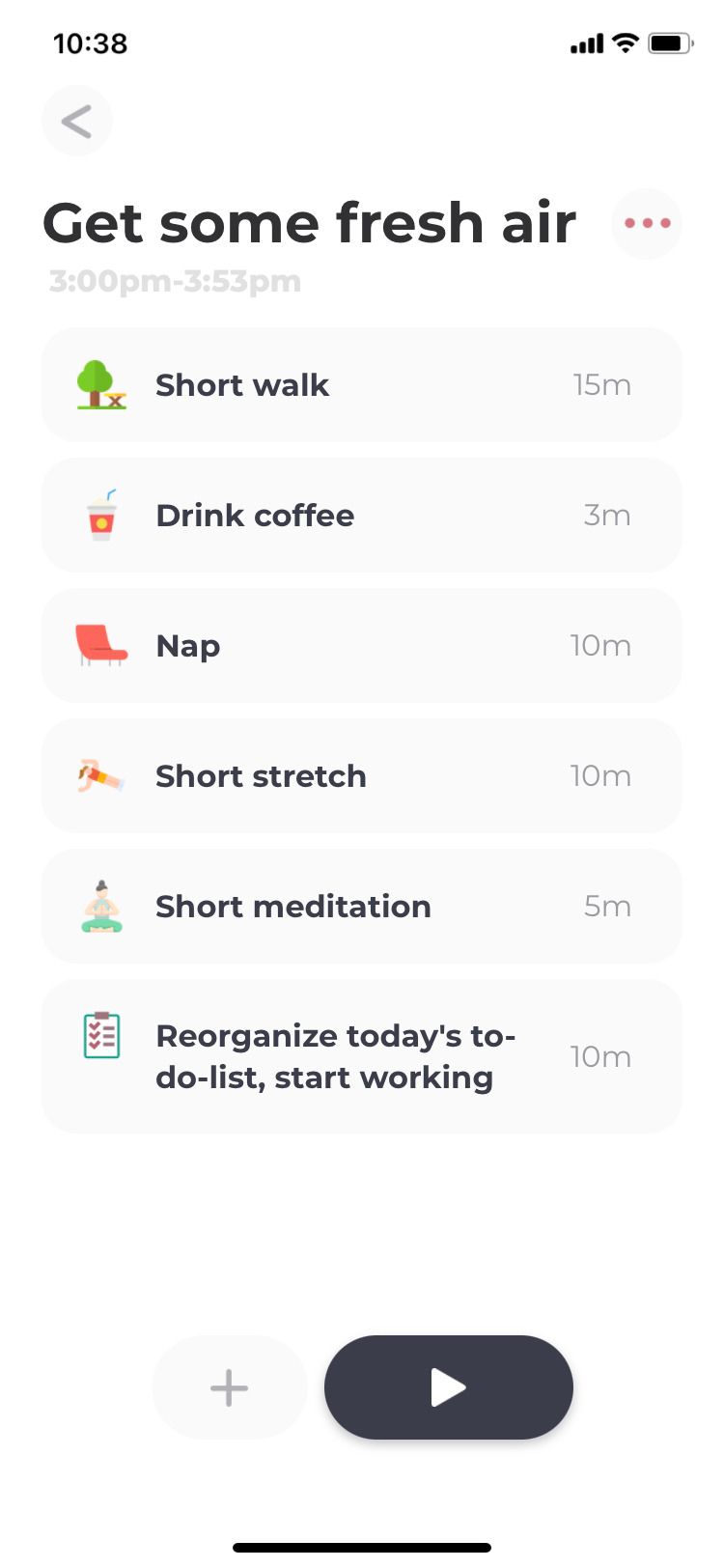 Routinery app Get Some Fresh Air routine