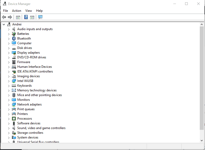 Диспетчер устройств — адаптеры дисплея