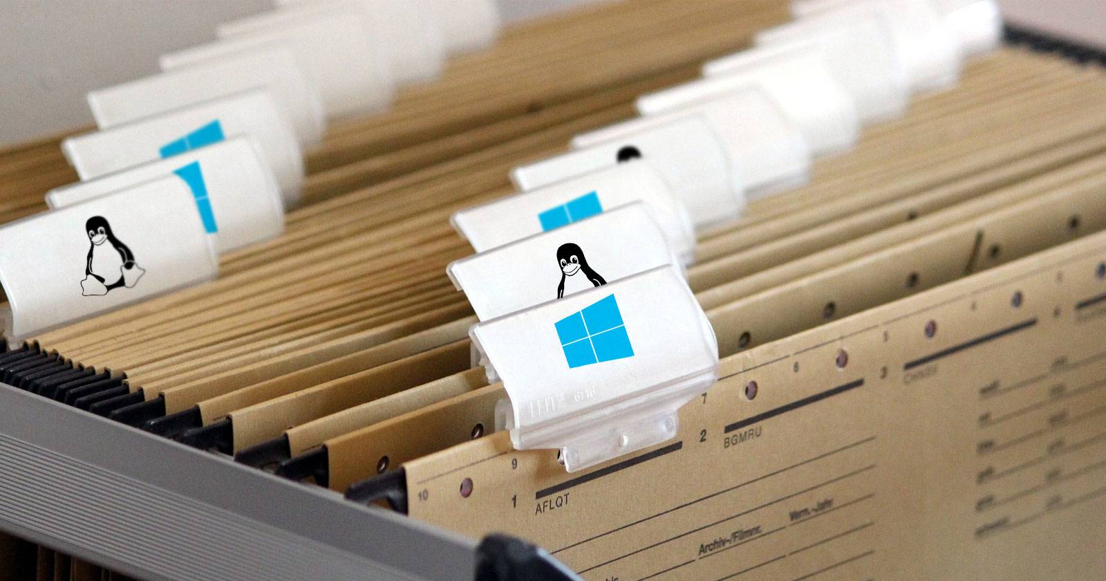 Обмен данными при двойной загрузке Linux и Windows