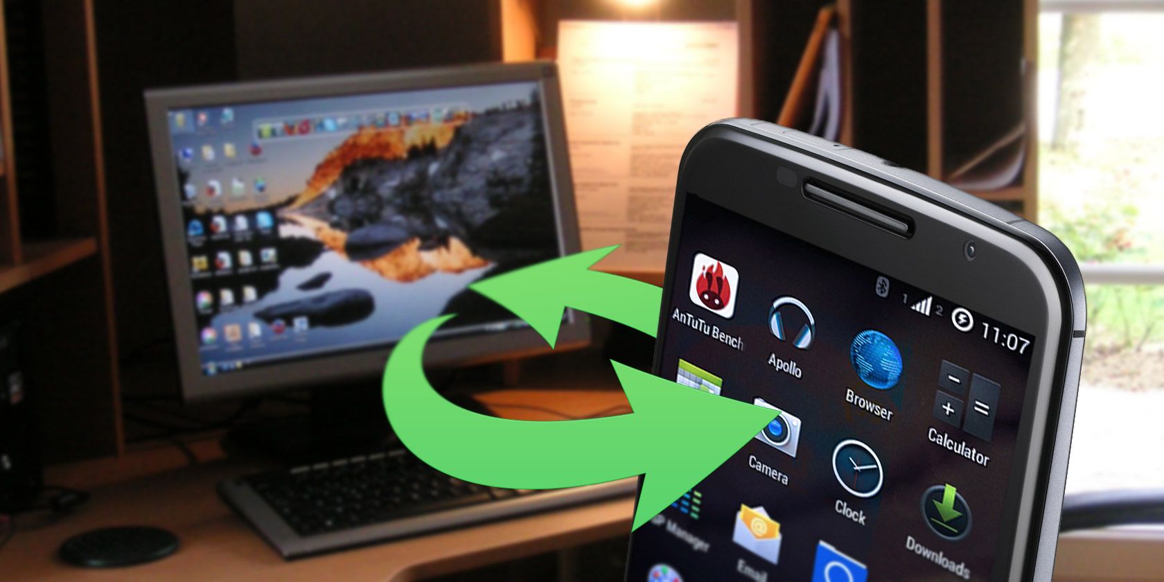 Синхронизировать папки с ПК на Android без облака