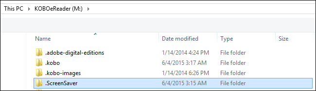 Папка ScreenSaver в корневом каталоге