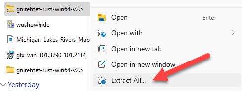 Распакуйте ZIP архив.