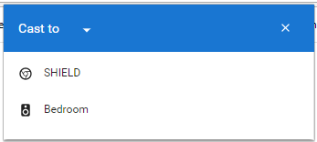 Окно выбора источника в Chrome