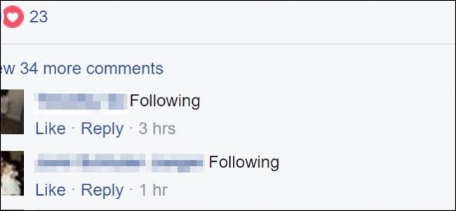 Уведомления о посте Facebook без комментариев