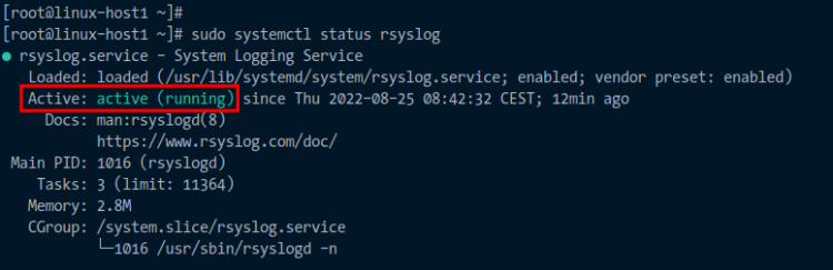 Проверка rsyslog на клиенте
