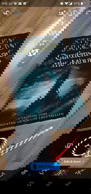 Редактирование и отправка клипа в Snapchat